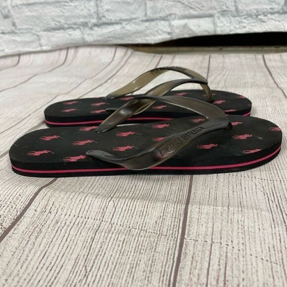 Polo sport logo flip flops sz 8 women - Picture 6 of 6